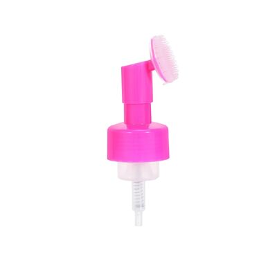 42mm 43mm Personal Care Packaging Soft Silicone Brush Foam Pump for Shampoo Bottle