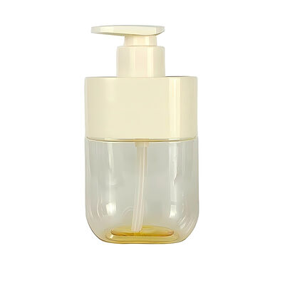 300ml Capacity Custom Color Transparent PET Lotion Bottle for Luxury Skincare Packaging
