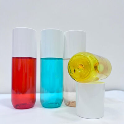 150ml Cylinder Shape Leakproof PET Plastic Bottle for Cosmetic Liquids and Lotions