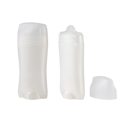 Wholesale 45g 75g Food-grade PP Twist-up Design Empty Deodorant Stick Tube Container