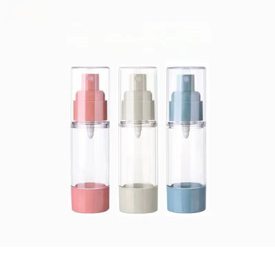 Travel-Friendly Leakproof Airless Pump Bottle with Customizable Decorations for Cosmetic Packaging