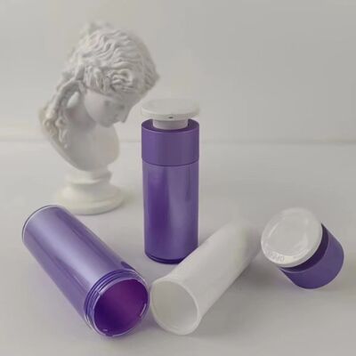 Heart Shape Acrylic Airless Pump Bottle with Customized Silkscreen Print and Leakproof Design for Cosmetic Lotion