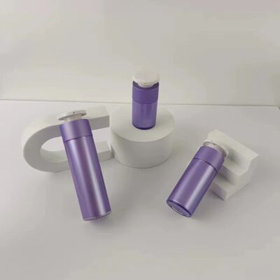 Heart Shape Acrylic Airless Pump Bottle with Customized Silkscreen Print and Leakproof Design for Cosmetic Lotion