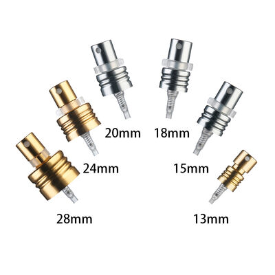 Wholesale 13mm 15mm 18mm Aluminum Twist Fine Mist Sprayer for Perfume and Cosmetic Liquids