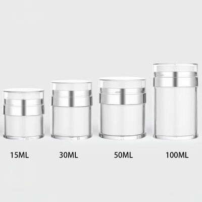 15ml 30ml 50ml 100ml Airless Pump Bottle for Skincare Serum Lotion with Elegant Cosmetic Packaging Design