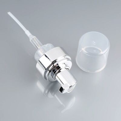 40mm 42mm Full-Body Electroplated Foam Pump Dispenser with High Foam Output for Premium Facial Cleansers