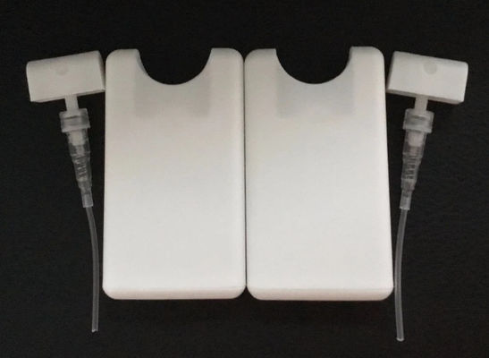 White Color Perfume Pump Sprayer 20ml Plastic Material Credit Card Spray Bottle