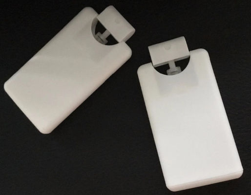 White Color Perfume Pump Sprayer 20ml Plastic Material Credit Card Spray Bottle