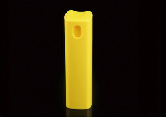Yellow 20ml Perfume Pump Sprayer , Mini Plastic Spray Bottle With Plastic Shell
