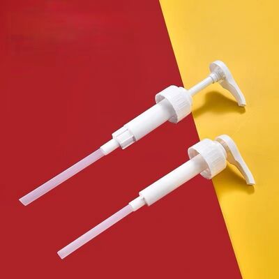 Wholesale Food Grade PP Plastic Syrup Dispenser Pump with Big Dosage 8cc 10cc 30cc in 28mm 33mm 38mm Sizes