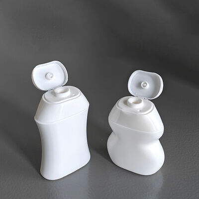 Flip Top Cap Design 40ml 60ml HDPE Cosmetic Bottle with Customizable Shapes for Shampoo and Skincare