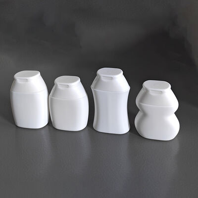 Flip Top Cap Design 40ml 60ml HDPE Cosmetic Bottle with Customizable Shapes for Shampoo and Skincare