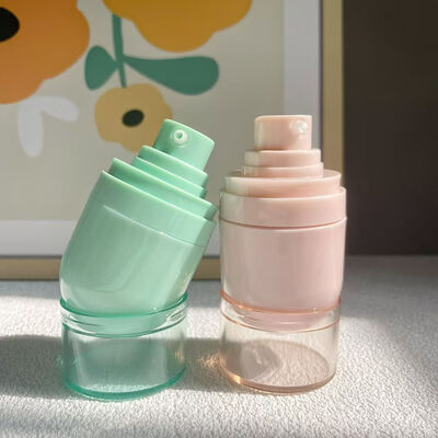 Wholesales 15ML 30ML 50ML Plastic Airless Lotion Bottle Upside-down bottle with Vacuum Pump