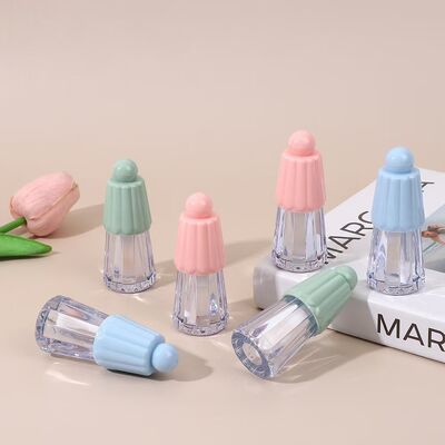 Wholesale 4.5ml Eco-friendly Plastic Umbrella Type Lip Gloss Tube Stick for Lip Care Products
