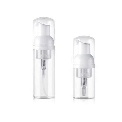 Refillable Foam Pump Bottle with Multiple Capacity Options in Transparent PET Material for Customizable Skincare Packaging