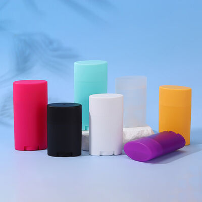 Wholesale Customized 35g 50g 75g Plastic PP Empty Deodorant Stick Tube with Twist-Up Design