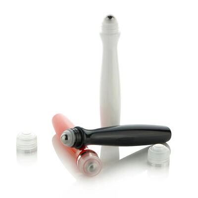 Custom Color 10ml 15ml Streamlined Waist Curve Leakproof Roll-on Bottle for Skincare Essential Oil Cooling Liquid