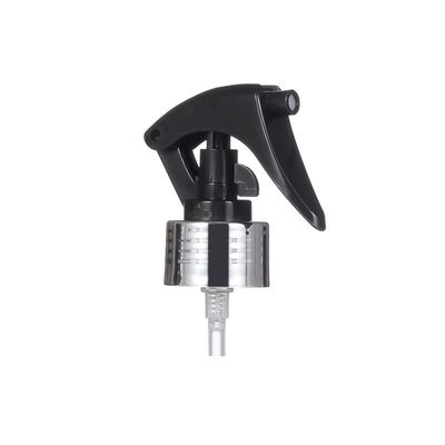 Customized Plastic Mini Trigger Sprayer with 24/410 28/410 Neck Size and UV Metallic Collar/Skirt with Clip