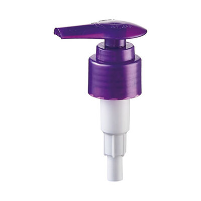 Left-Right Lock Lotion Pump with 1.8-2.2cc Dosage and 24mm 28mm Closure Size Plastic Lotion Pump