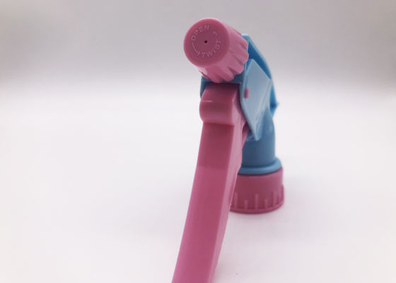 Non Spill Candy Colors Plastic Trigger Sprayer 28 / 410 For Gardening