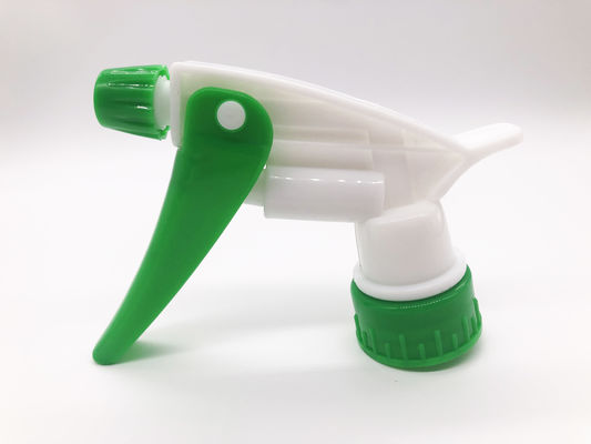 Plastic Pp Material Trigger Pump Sprayer 28 / 400 28 / 410 Green Color