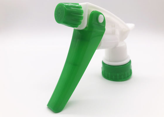 Plastic Pp Material Trigger Pump Sprayer 28 / 400 28 / 410 Green Color